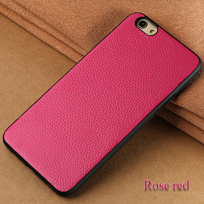 

Genuine Leather Phone Case For OPPO R9s Plus Litchi Texture Back Cover For R11 R11S Plus Case