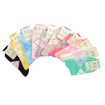 

10Pairs Fashion Women Cotton Casual Socks Warm Medio Calf High Hosiery Color Mix