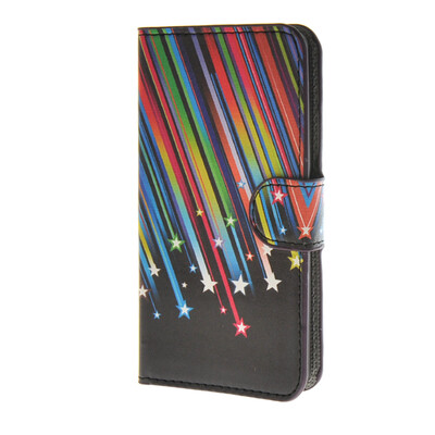 

MOONCASE Meteor style Leather Side Flip Wallet Card Slot Stand Pouch чехол для LG Leon 4G LTE / C40 a05