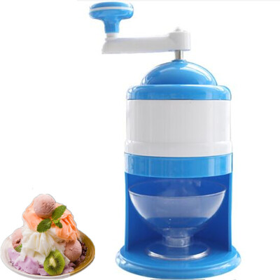 

Portable Hand Crank ice crusher machine Snow Cone Maker Shaver Ice Chopper Smoothies grinder