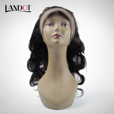 

Pre Plucked 360 Full Lace Frontal Closure Indian Body Wave Virgin Human Hair Closures With Baby Hair Adjustable Strap 225"x4"x2