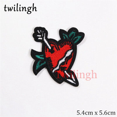 

twilingh 1pc Musical Instrument Rock&Roll Iron On Embroidered Clothes Patches For Clothing