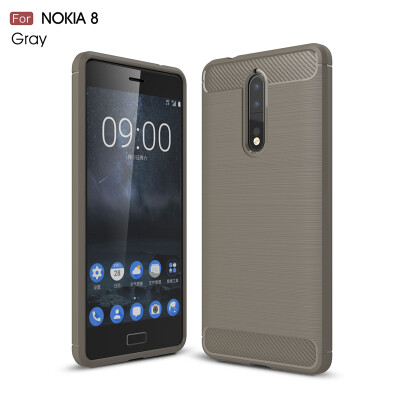 

Goowiiz Phone Case For Nokia 5678 Fashion Slim Carbon Fiber TPU Soft Silicone Prevent falling