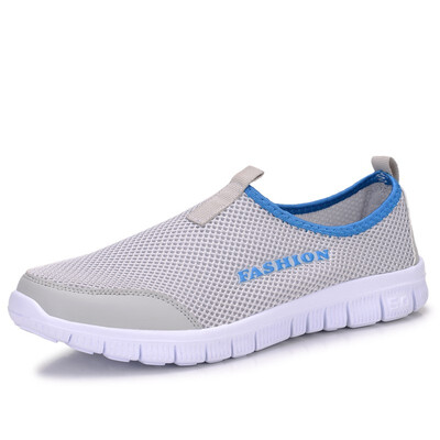 

Men Shoes Summer Fashion Breathable Mesh Men Casual Shoes Slip-On High Quality Flat Shoes For Men