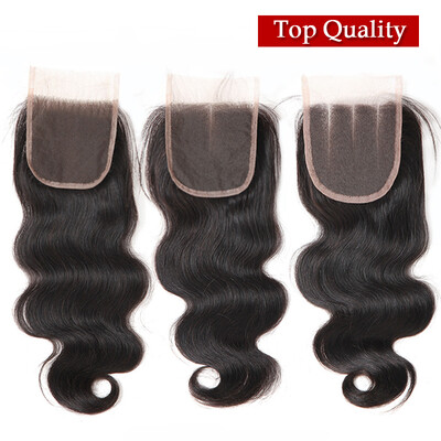 

Nami Hair Best Quality 4x4 Lace Closure Chinese Virgin Hair Body Wave Free Middle Three Part Human Hair Closure