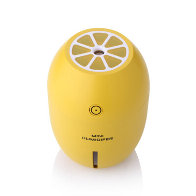 

TOMNEW 180ML Mini Cool Air Humidifier USB Portable Ultrasonic Lemon Air Clean Diffuser with LED Night Light for Home Office Car