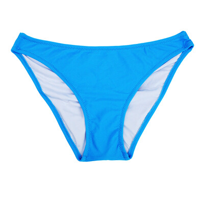 

2018 Girls Sexy Low Waist Candy Colors Bikini Bottom Women Print Cheeky Small Swim Briefs Sporty Shorts