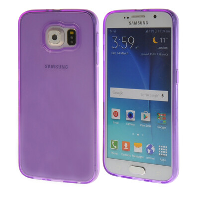 

MOONCASE Jelly color Soft Flexible Silicone Gel TPU Skin Shell Back Case Cover for Samsung Galaxy S6 Purple 3