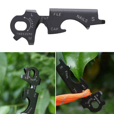 

8 in 1 Stainless Steel Multi-function Tool Keychain Outdoor Survival Gear