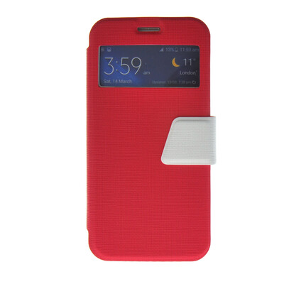

MOONCASE Ultra Slim Leather Side Flip Wallet Stand Pouch ЧЕХОЛ ДЛЯ Samsung Galaxy S6 Hot pink
