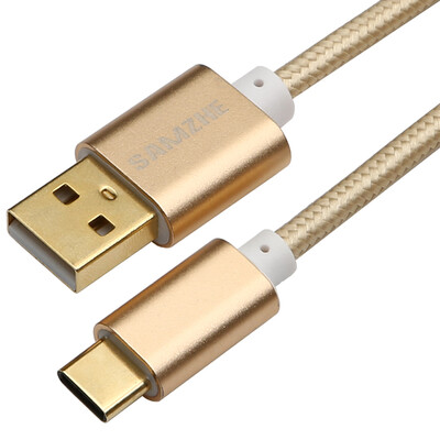 

Shanze (SAMZHE) TP-03J Тип-c / USB3.1 поворот USB2.0 кабель Apple MacBook / музыка / просо 4C мобильный телефон зарядка данных линия 1 м шампанское золото