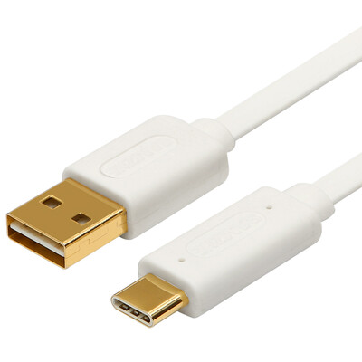 

SAMZHE MC-B02 Type-c USB31 to USB20 cable charging line data cable double-sided universal socket ultra-thin flat gold-plated version of 1 meter white