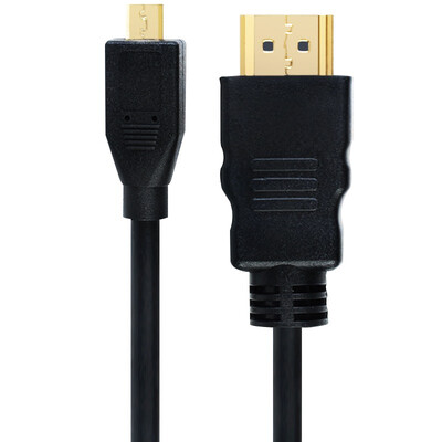 

Ferguson (cabos) Micro hdmi turn hdmi line мобильный телефон mini HDMI выходное соединение TV HD линия данных кабель mini HDMI черный