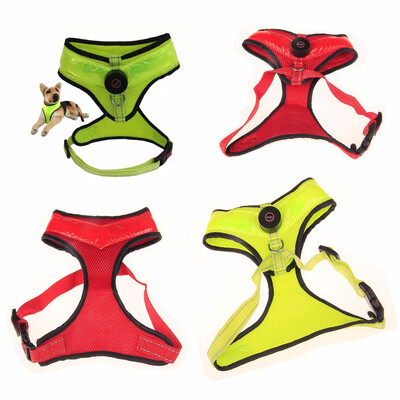 

Cntomlv 1PC Adjustable Pet Puppy Nylon Mesh Vest Dog Harness Collar Chest Strap Leash Harnesses For Dogs Cats