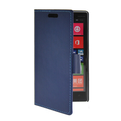 

MOONCASE Slim Leather Side Flip Wallet Card Slot Pouch Stand Shell Back ЧЕХОЛ ДЛЯ Nokia Lumia 930 Blue