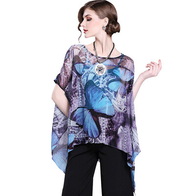 

BURDULLY Summer Chiffon Print Elegant Female Blouse Women Vintage Luxury 2018 New Ladies Tops And Blouses Shirts roupa feminina