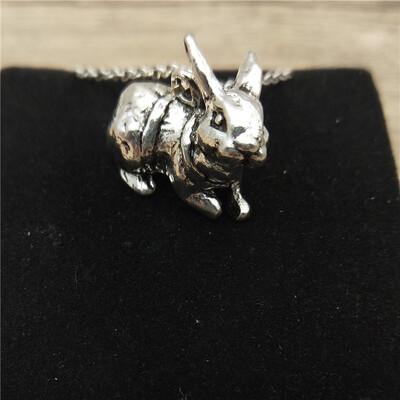 

New 3D Rabbit Necklace Trendy Style 3D Rabbit Pendant Necklace Women Fashion Rabbit Jewellery