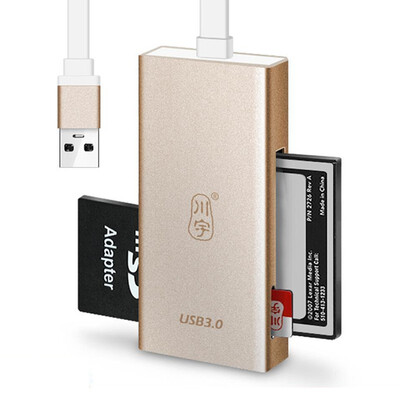 

Kawau Microsd Card Reader 30 USB High Speed Adapter with Micro SD SD CF Card Slot Memory Card Reader for Computer C388