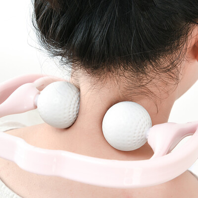 

Herb garden portable soft non-slip handle cervical massager pink
