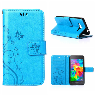 

MOONCASE Flower Pattern Premium Soft PU Leather Case Cover For Samsung Galaxy Grand Prime G530