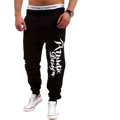 

Mens Letter Loose Harem Pants Drawstring Joggers Men Sport Pants Outdoor Sweatpants Mens Hip Hop Cotton Jogger Pants Pantalones