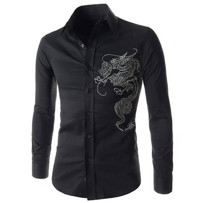

Zogaa New Men's Shirt Casual Long Sleeve