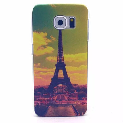 

мягкие прозрачные розовые симпатичный цветок мити дело прикрытие для Samsung Galaxy S6 g9200 случае силикон S6 серии моды резиновые дело