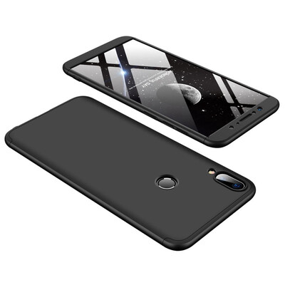 

MOONCASE Three-parts structure design Full Protection Hard Plastic Combination Case for Asus ZenFone Max Pro M1 ZB601KL Black
