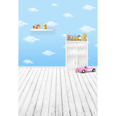 

Flying Toy Photo Backdrop 57FT Vinyl Fabric Cloth Digital Printing Birthday Background -3116