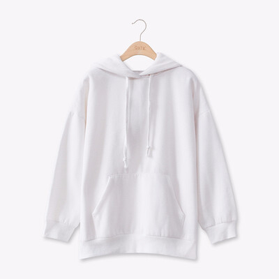 

sweatshirt female jacket hoodies cotton blend solid long sleeve autumn fall winter outwear woman top femme