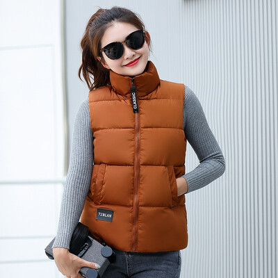 

2018 Womens Autumn&Winter Slim Cotton Vest Female Sleeveless Cotton Vest