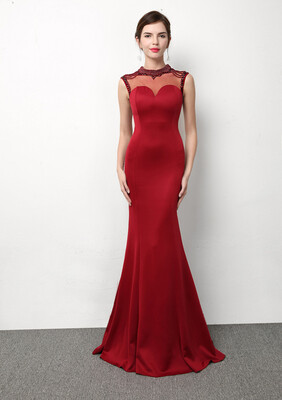 

Elegant halter long evening dress mermaid black dress