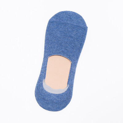 

Men&39s Cotton Pure Color Sicial Gel Anti Skid Soft Socks