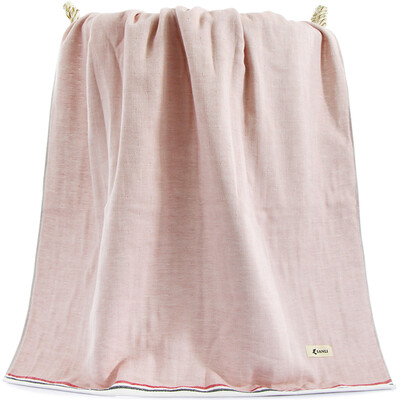 

Sanli cotton good life big bath towel A veil cloth B face terry 70×140cm soft&comfortable water absorption wrap towel 415 g pink