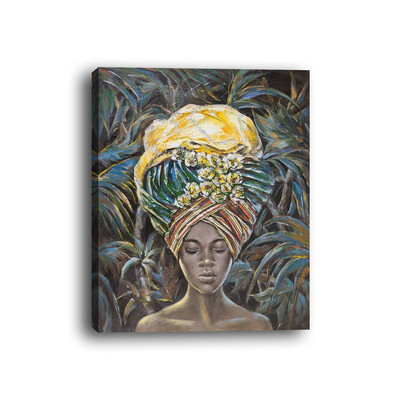 

Framed canvas modern living room bedroom background wall tropical rainforest african beauty decorative painting