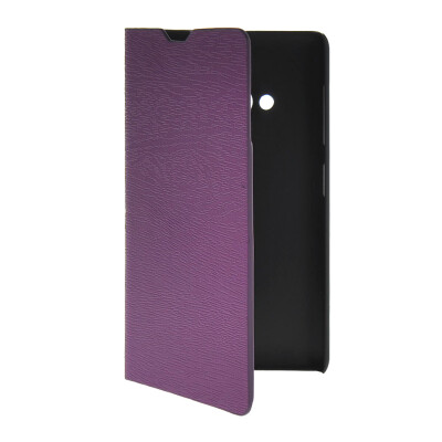 

MOONCASE Slim Leather Side Flip Wallet Card Slot Pouch with Kickstand Shell Back чехол для Nokia Lumia 535 Purple