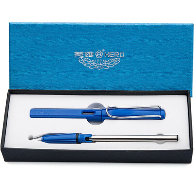 

Hero HERO 359 suits positive color series pen double pen tip F tip ballpoint pen head - blue