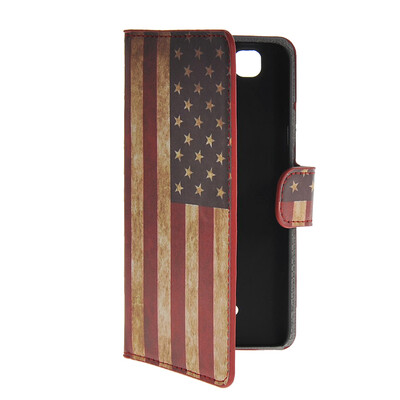 

MOONCASE UK British Flag Leather Side Flip Wallet Card Slot Stand Pouch чехол для Wiko Rainbow / 4G