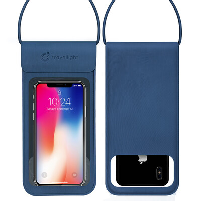 

Light travel mobile phone waterproof bag touch screen diving set underwater photo outdoor drifting seal waterproof cover deep sea blue M