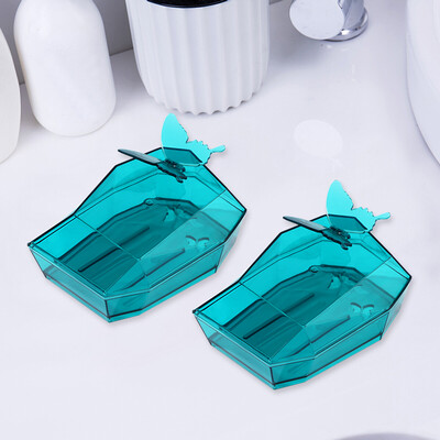 

Xiuchuan Showtran soap box drain soap rack soap dish soap box embroidery Sichuan art soap box 2 Pack