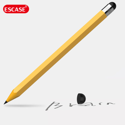 

ESCASE Huawei glory flat stylus handwriting painting pen universal mobile phone tablet hand plastic core pen ES-TP-i8 yellow