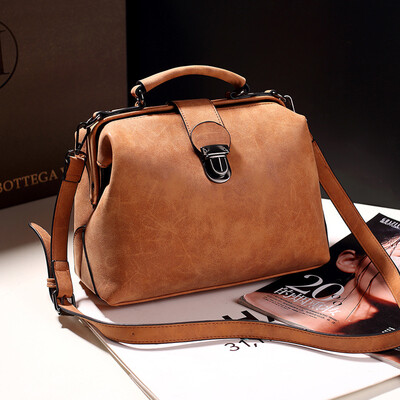 

SGARR High Quality PU Leather Women Handbags Luxury Women Shoulder Doctor Bag Large Capacity Ladies Casual Tote Bag