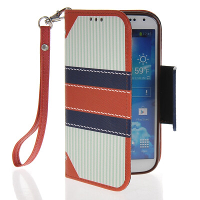 

MOONCASE Fashion Leather Side Flip Wallet Card Slot Pouch Stand Back Case Cover for Samsung Galaxy S4 I9500