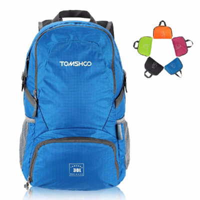 

TOMSHOO 30L Ultra Lightweight Waterresistant Nylon Outdoor Backpack Travel Trekking Foldable Bag