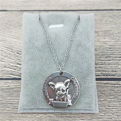 

New Vintage Retro Chihuahua Necklace High Quality Chihuahua Pendant Necklace Women Pet Dog Pendant Jewelry