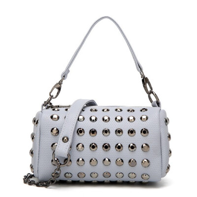 

SMOOZA chain shoulder bag for women small handbag purse with rivets female crossbody bags mini messenger bags clutch totes