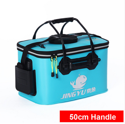 

High Quality 5 Color 3035404550cm Outdoor EVA Bucket Folding Bucket Portable Camping Hiking Bucket With Handle Fishing Bags