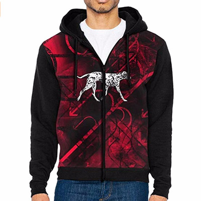 

Mens Fashion Digital Printing Zipper Cardigan Sweater In Autumn&Winter