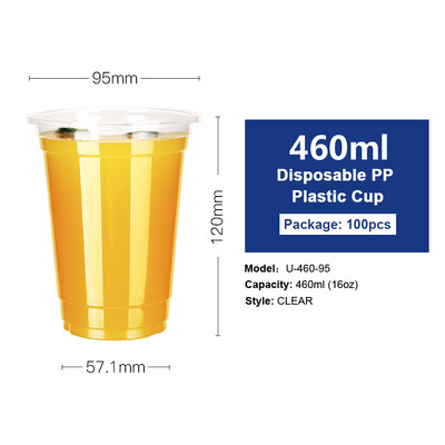 

Free Shipping 12oz-22oz Clear Plastic PP Cups with Dome & Flat Lids for Juice Tea Milk Iced Coffee Bubble Boba Smoothie 100pcs