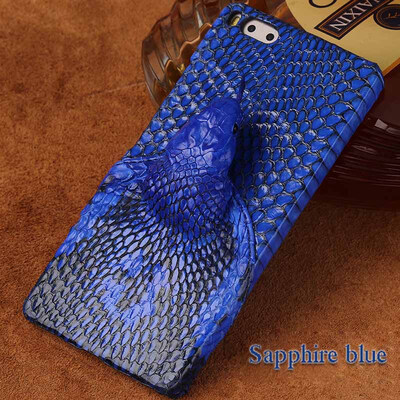 

Genuine Leather Phone Case For Smartisan Nut Pro Case Snake Head Back Cover
